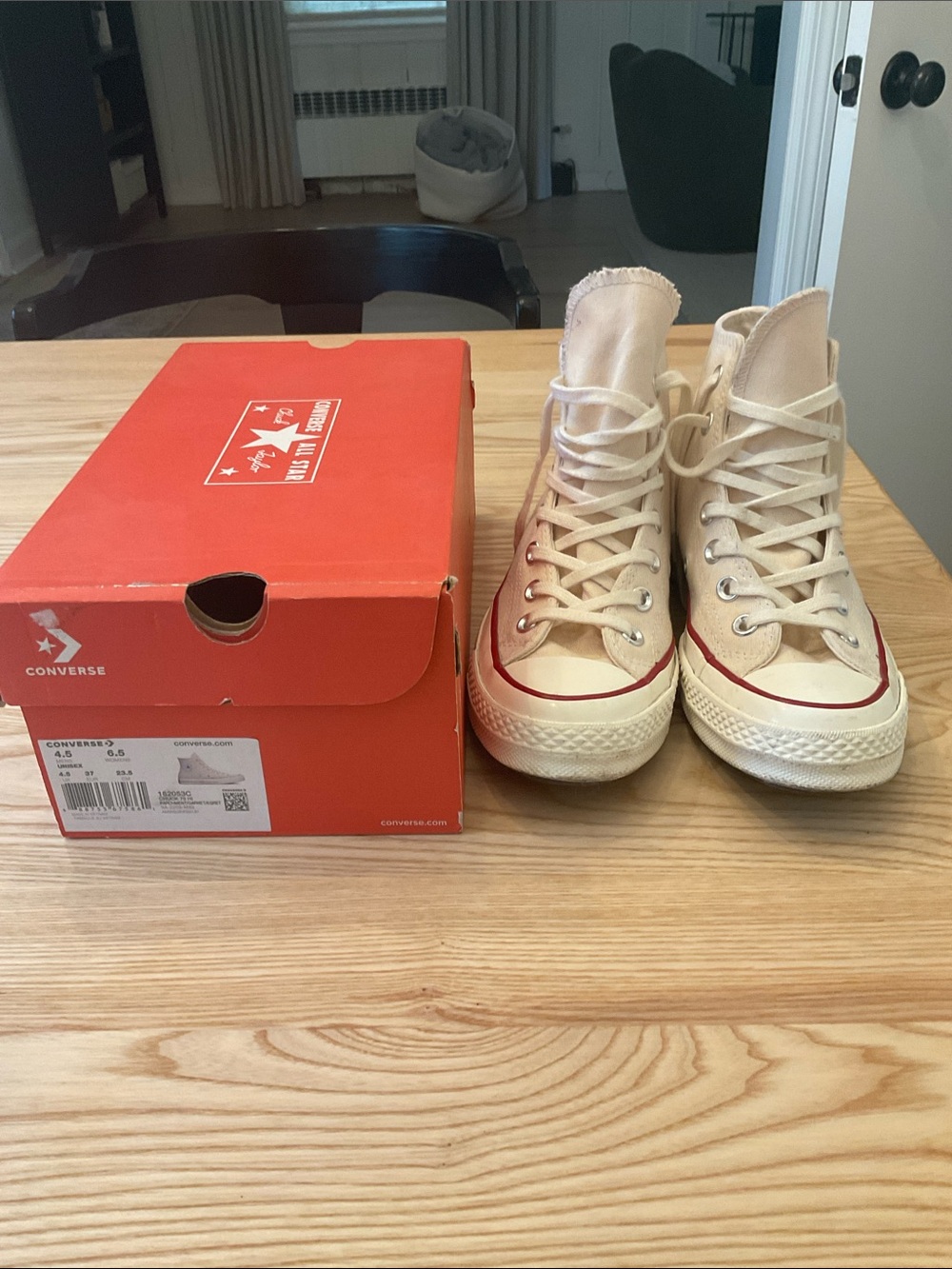 Converse Chuck 70 High Top Sneaker in Parchment - Picture 3 of 8